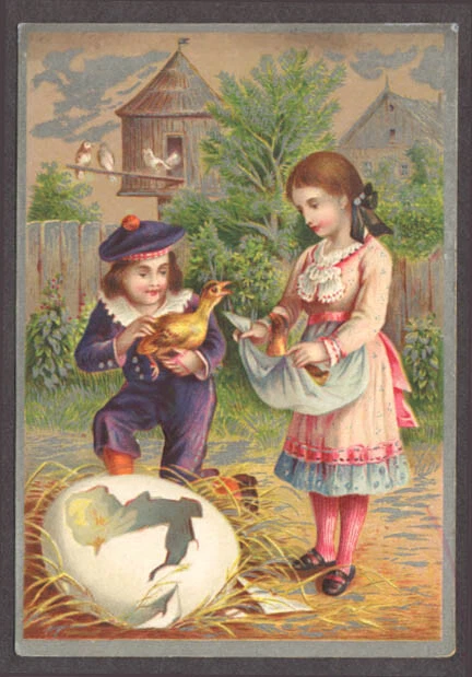 Centennial American Tea New Haven CT trade card egg