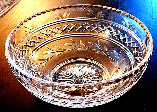 STUART CRYSTAL IMPERIAL FOOTED FRUIT SALAD BOWL 8