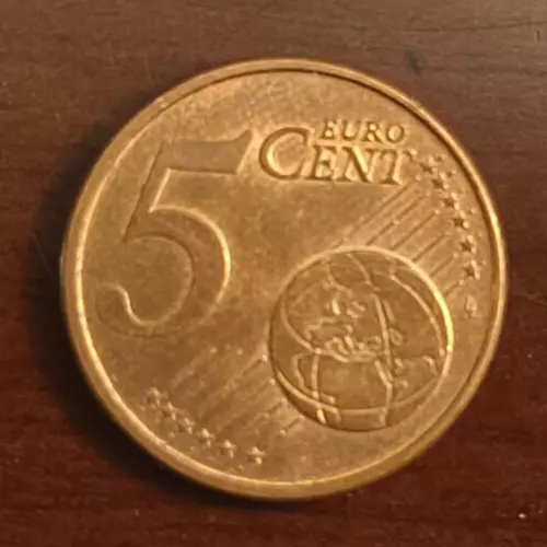 2008 EURO 5 CENTS Coin - Portugal