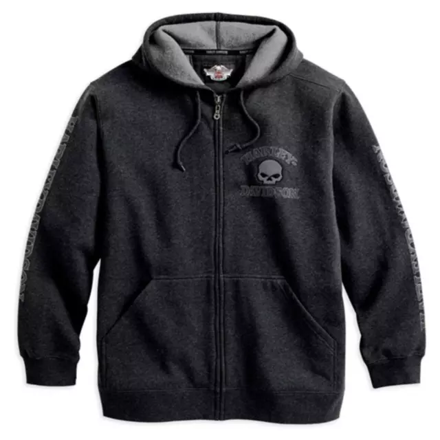 Harley Davidson Zip Hoodie Skull Kapuzenpullover Sweatshirt Kapuzenjacke