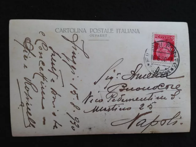 A123 1930 Fidanzati formato piccolo viaggiata da Fiuggi (Frosinone) 2