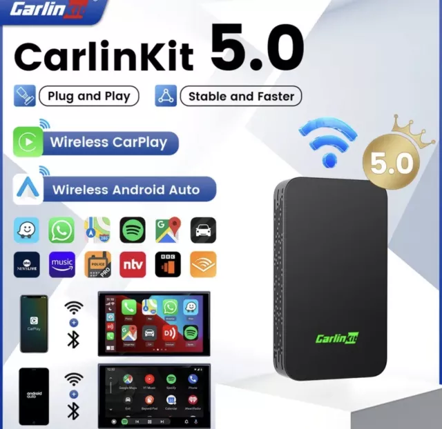 UNIVERSAL CARLINKIT 5.0 2Air Wireless Adapter für Autos mit Android Auto Carplay