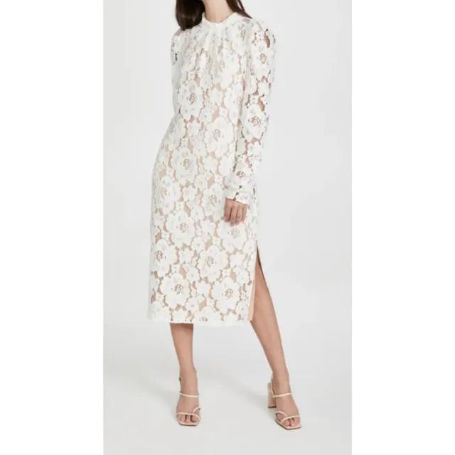 WAYF Lace Emma Midi Dress Size Medium
