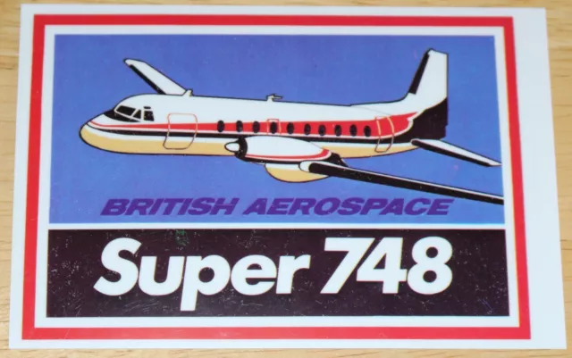 BAe British Aerospace Super 748 Sticker