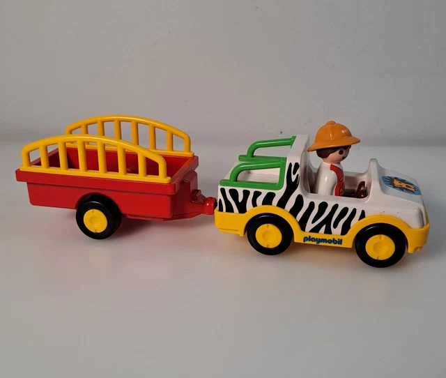 PLAYMOBIL Vintage – Set Safari Explorateurs 3018 – Jeep, Animaux, Tente – 1998 – Complet