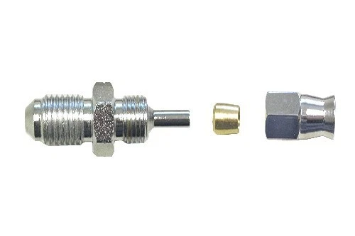 Fine tubo maschio 10 mm x 1,25 mm tubo convesso su freno cromato per 5
