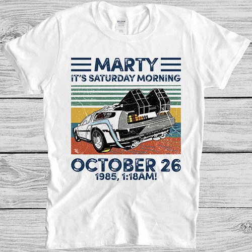 MARTY MCFLY DOC Emmett Brown Back To The Future Cult Movie Gift T Shirt ...