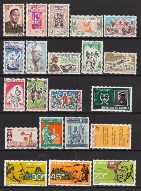 République Dahomey et Bénin - Collection 1960 à 1983 - 34 timbres neufs et oblit