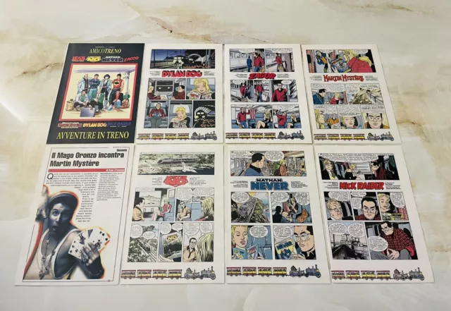 Dylan Dog Zagor Martin Mystère E Altri Su Amico Treno Set Completo Inserti