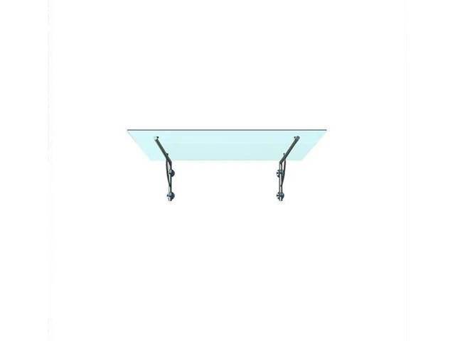 Centro vetro Hagen - tipo/B 180 x 90 cm tettoia in vetro tettoia tettoia per porta vetro latte vsg