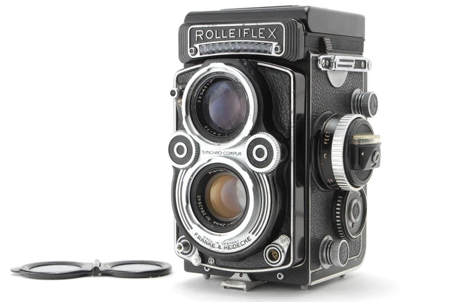 Fotocamera TLR Ricohflex New DIA L Con Obiettivo Rikenon 80mm F/3.5 - Giappone (RICAMBI/NON FUNZIONANTE)