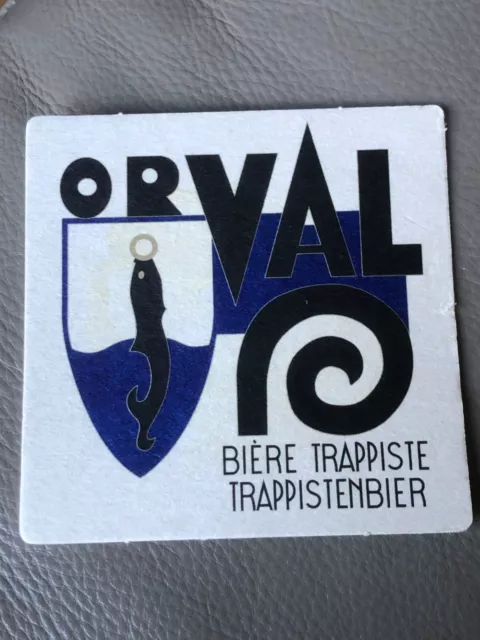 ORVAL Trappist Bier belgische BRAUEREI echtes Ale Handwerk Biermatte Untersetzer Biermatte
