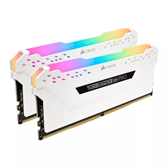 16GB (2x8GB) Corsair DDR4 Vengeance RGB PRO White, PC4-25600 (3200), Non-ECC Unb