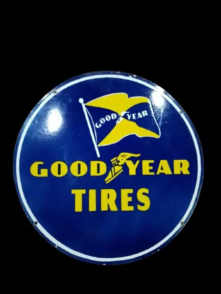 Good Year Porcelain Enamel Sign 30X30 Inches Double Sided