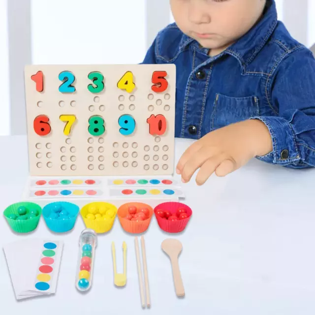 Jeu de perles et bol cuillère tube à essai, jouet pour tout-petits, enfants