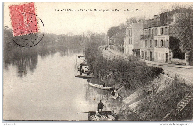 94 LA VARENNE - vue de la marne prise du pont