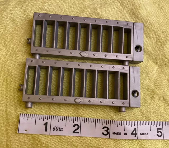 Fisher Price Imaginext Rescue Center FireStation Replacement Parts 2 Gray Fence