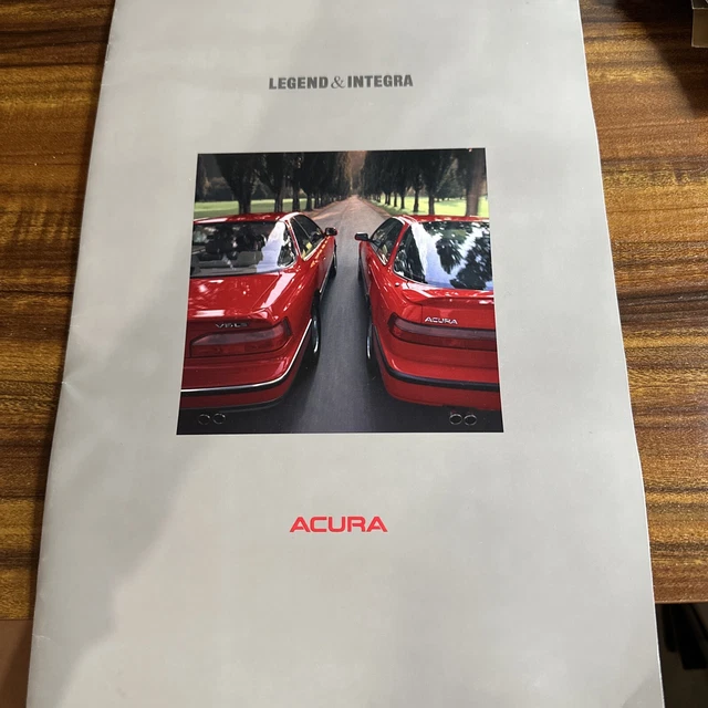 1990 Acura Large Catalog Brochure Legend Sedan Integra Coupe Excellent Original