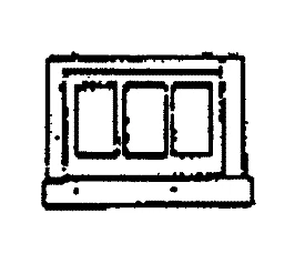 Scale Structures (SS) Ltd. HO Steel Sash Three Light Basement Windows 2079
