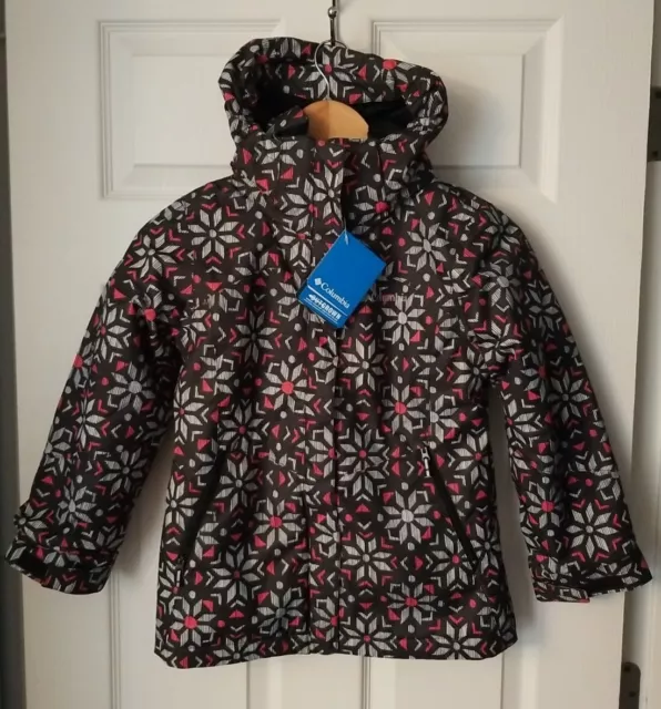 NWT COLUMBIA Girls BUGABOO ll Fleece Interchange 3 in 1 Jacket Black S 7 8