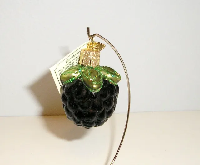 2015 Old World Christmas Blown Glass Ornament - Blackberry - New W/Tag