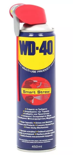 WD-40 MULTIFUNKTIONSSPRAY 450ml ROSTLÖSER VIELZWECKSPRAY SMART STRAW KRIECHÖL