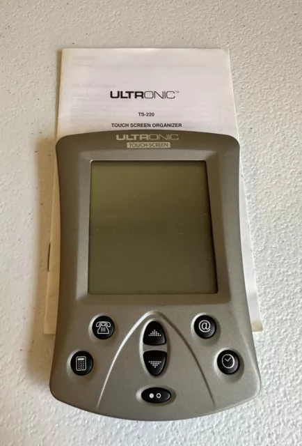 Vintage Ultronic TS-220 Touch Screen Organizer  with Manual
