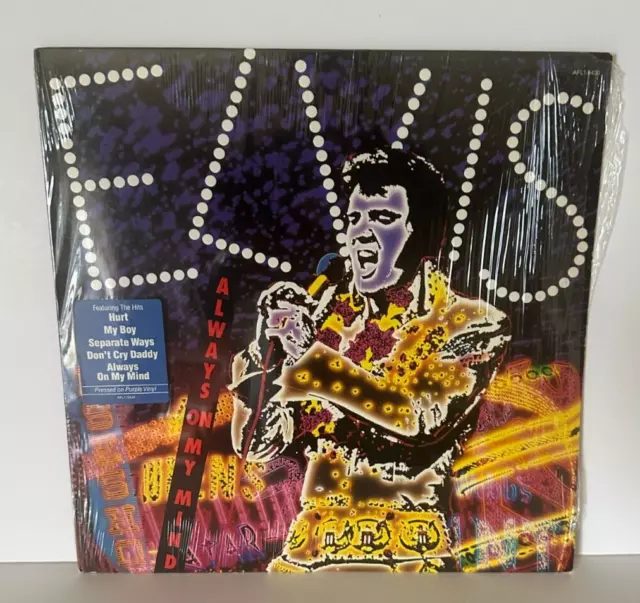 Elvis Presley Always On My Mind 50th Anniv Purple LP Still in Shrink AFL1-5430