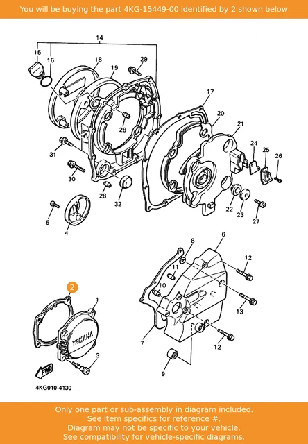 XJR1200 4KG YAMAHA RING, RUBBER, 4KG-15449-00 OEM XJR1300 XJR1200