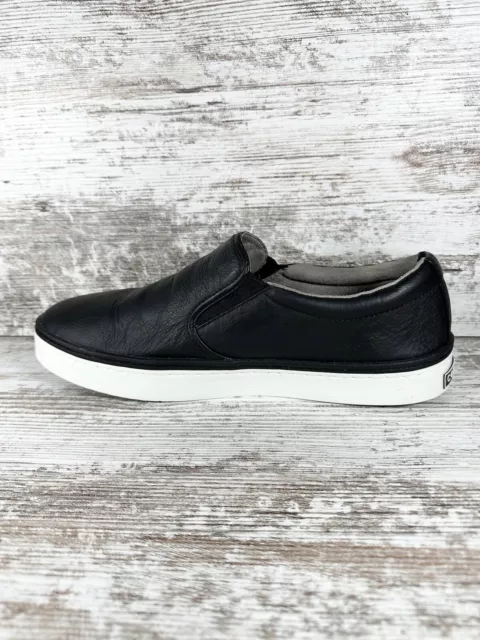 MEN'S COLE HAAN Grand OS Falmouth Black Leather Slip On Sneakers Sz 9 ...