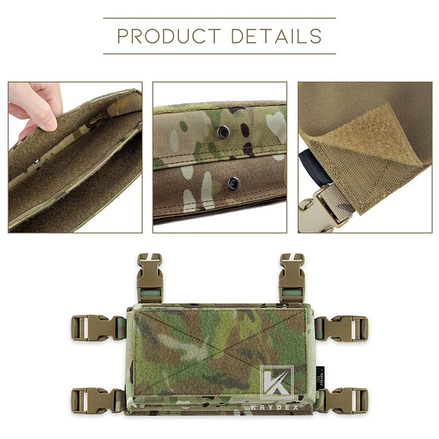 KRYDEX Tactical MK3 MK4 Micro Fight Chassis For Chest Rig Plate Carrier Ves.t