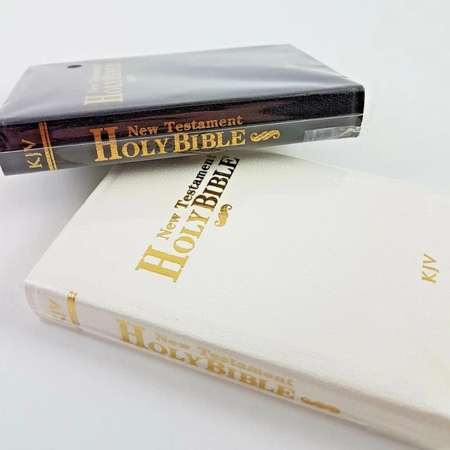 Pocket Bible KJV New Testament Holy Bible King James Version 5" White or Black