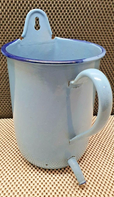 Antik Pressol Klistier Emaille -blau 2L Sammlung Oder Deko
