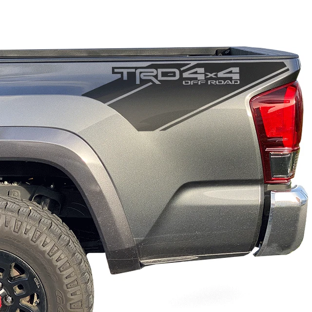 thumbnail image 2 of TRD 4x4 Sport Decal Set For Toyota Tacoma & Tundra – Silver Gray Vinyl Sticker (3" X 22") 2 of 5