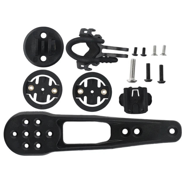 Support Ordinateur Vélo En Fibre De Carbone Réglable 127mm - Pour Garmin, Bryton, Fixation Sur Guidon 2 Trous - 9