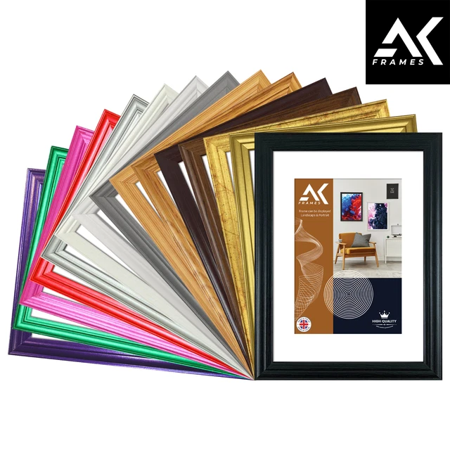A1 A2 A3 A4 A5 Picture Frames with Mount Flat Photo Frame Modern ALL