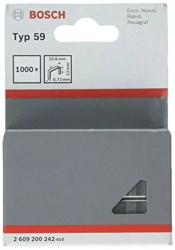 Bosch Professional Agrafe à Fil Fin de Type 59, 10.6mm x 12m