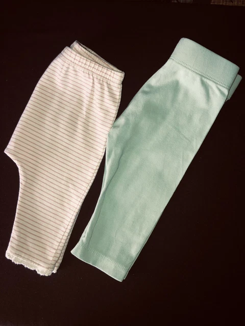 2 Pairs Of Baby Girls Leggings Next - M&S 3-6 Months