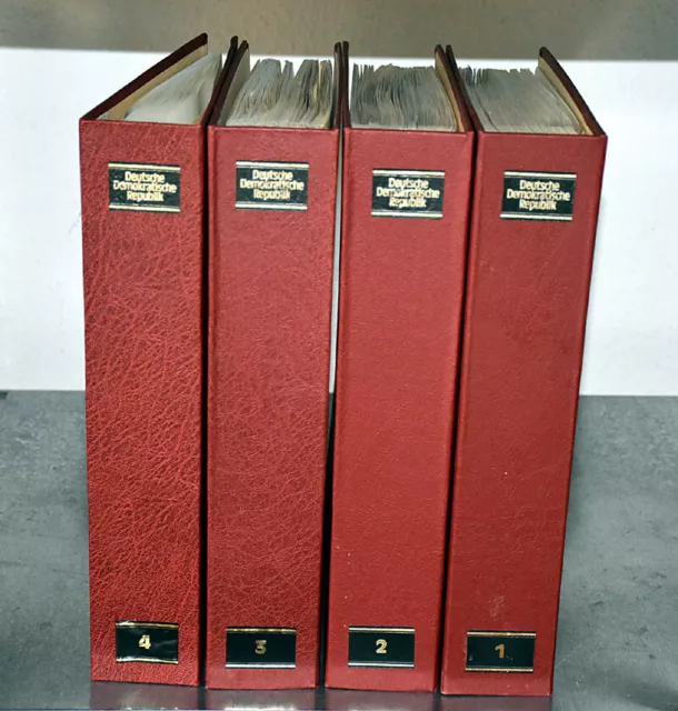 DDR 1949/90 Umfangreiche Sammlung in 4 schönen Vordruckalben Hoher Katalogwert