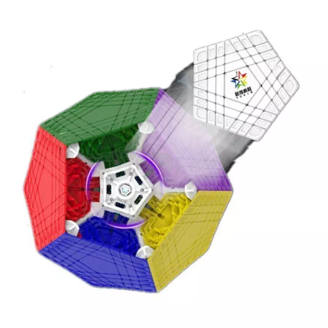 YuXin 7x7 Teraminx HuangLong Megaminx Puzzle Cube magique sans autocollant 3