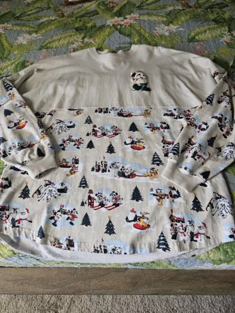Walt Disney World Holiday Mickey Santa 2021 NWT large Christmas Spirit Jersey