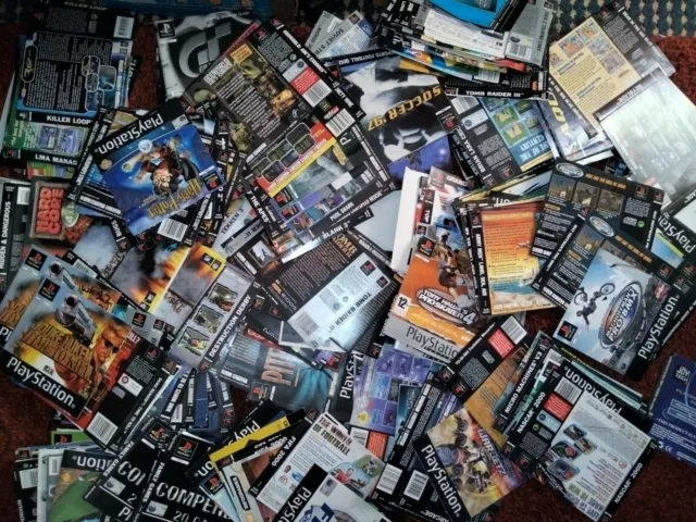 PlayStation 1 frontali manuali intarsi posteriori inserti Ps1 PSone set completi singoli