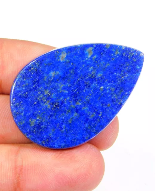 81.CT 100% Naturel Bleu Lapis Lazuli Poire Cabochon GEMSTONE22x22x6MM BC = 0189