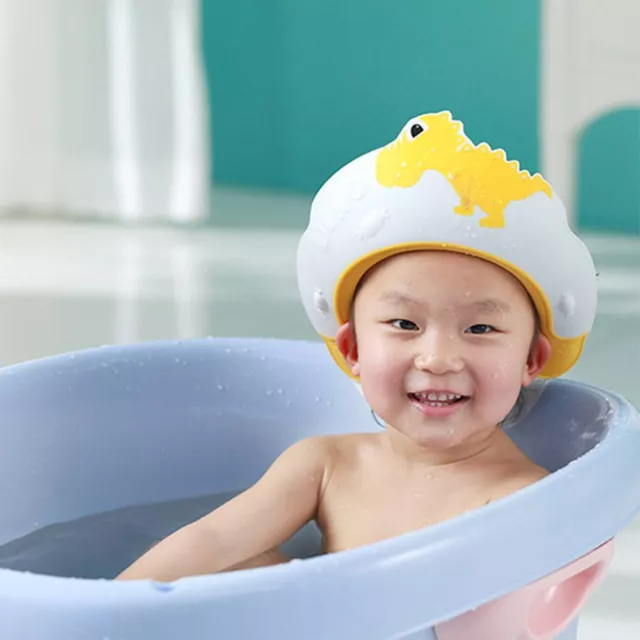 Baby Shampoo Cap Wash Hair Shield Hat Shower Head Cover Little Dinosaur