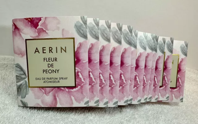 New AERIN Fleur de Peony Eau De Parfum EDP-1.5mL/0.05 fl oz - 12 Pack Atomizer