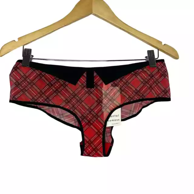 Chantal Thomass Plaid Tartan Tuxedo Briefs Pantie Small