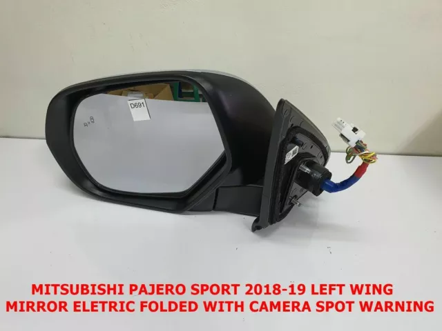 Genuine Lh Side Wing Mirror Eletric Folded With Camera Spot Warning For Pajero19