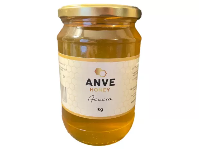 100% Real Raw Pure Organic Acacia Honey 1KG. Brand New Harvest.