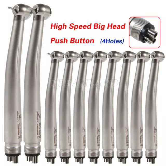 10pcs Dental High Speed Handpiece Turbine 4 hole NSK Style UK