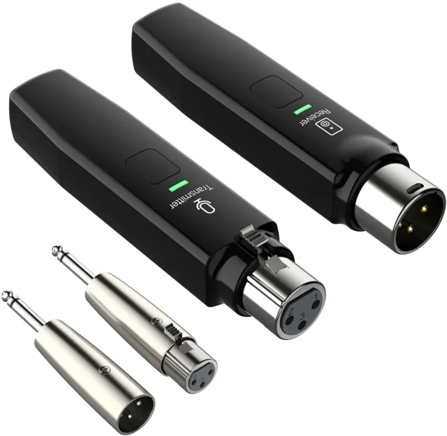 Microphone Wireless System 2.4GHz Wireless Mic Adapter,Rechargeable Wireless XLR